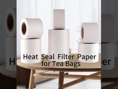 กระดาษกรองอาหารคุณภาพสูง 125mm 18GSM กระดาษกรองประปาความร้อนในม้วนสําหรับถุงชา