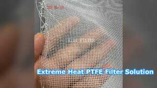 สารละลายทนกรดของผ้ากรอง PTFE อุณหภูมิสูง